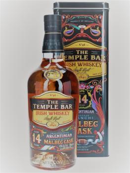 The Temple Bar 14 Jahre Malbec Finish Irish Whiskey 43% vol. 0,7l